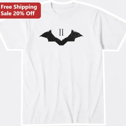 The Batman Tee Vintage Distressed Bat Symbol II Graphic T-Shirt for Men DC Comics Fans
