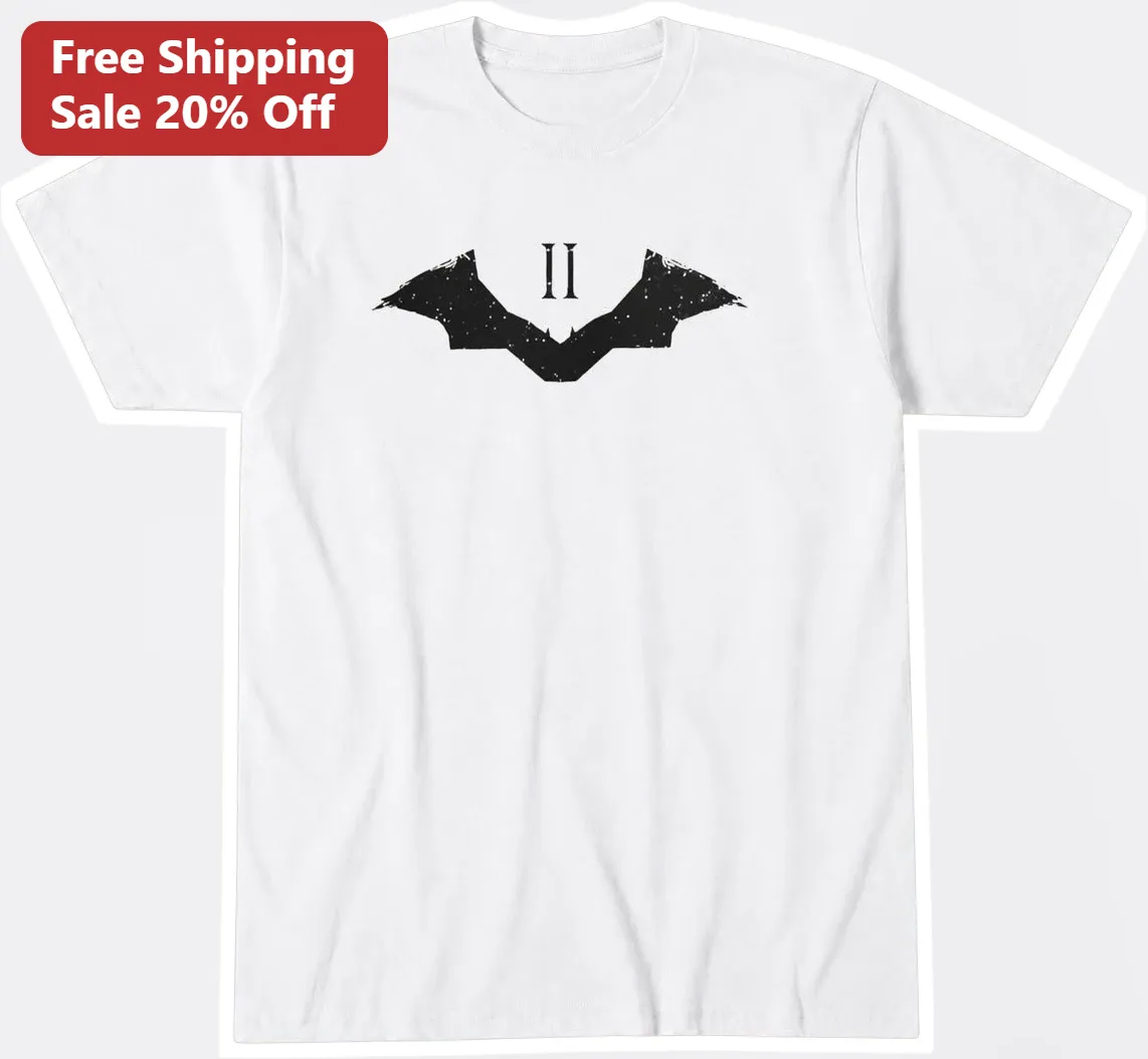 The Batman Tee Vintage Distressed Bat Symbol II Graphic T-Shirt for Men DC Comics Fans