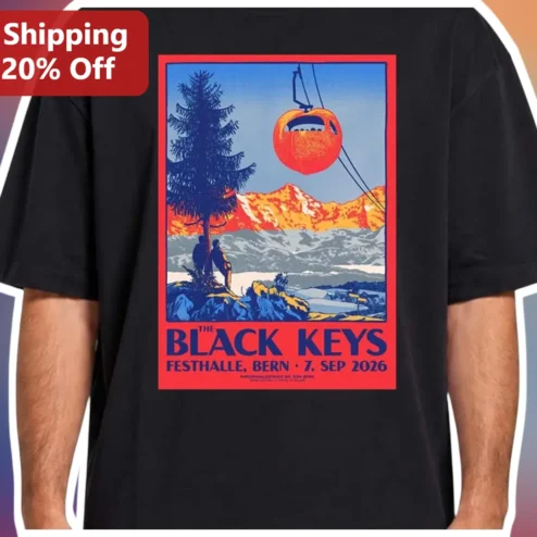 The Black Keys Festhalle Bern Tee Retro Concert Poster Shirt