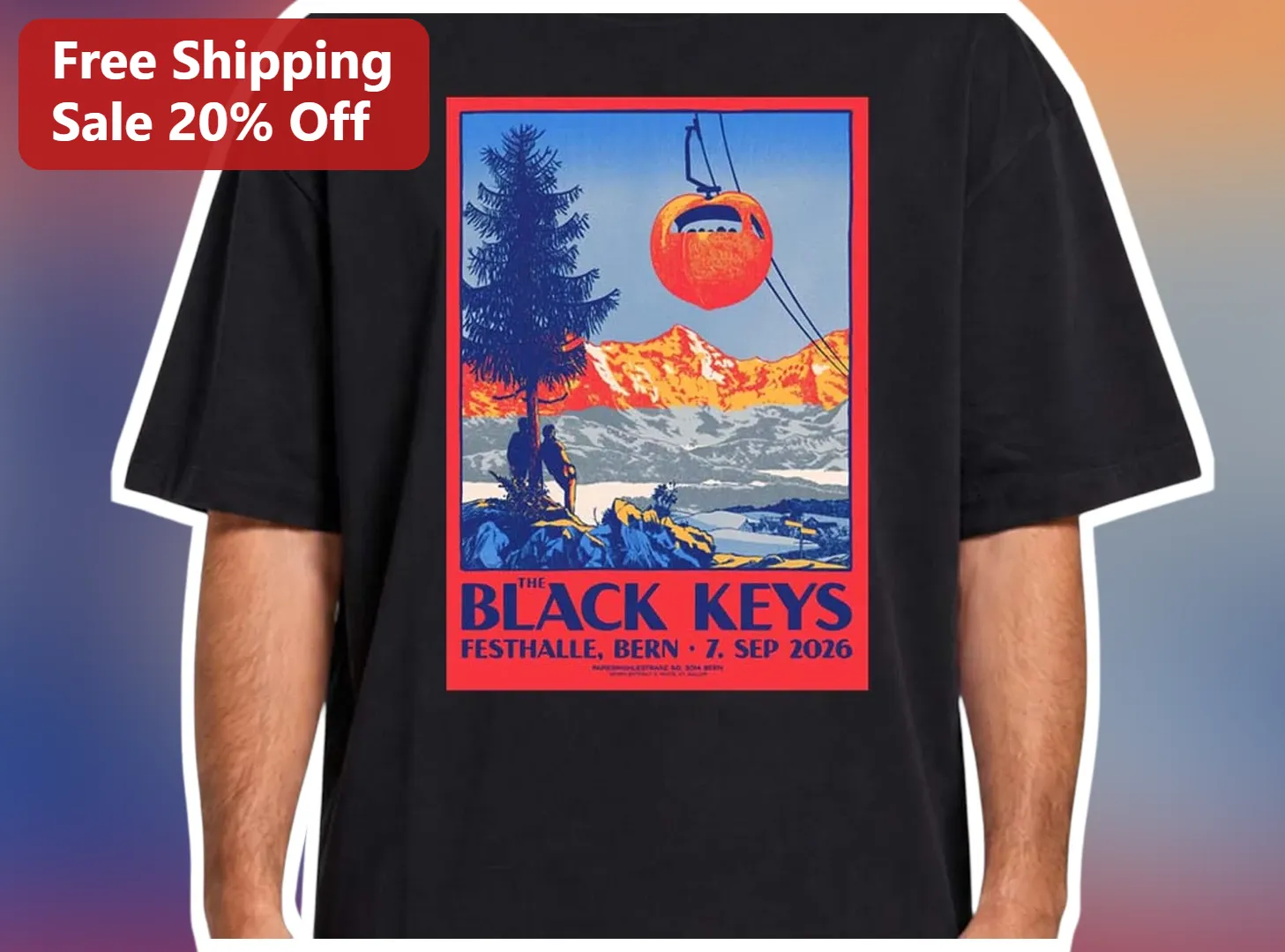 The Black Keys Festhalle Bern Tee Retro Concert Poster Shirt