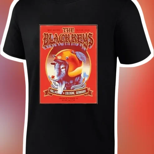 The Black Keys Palladium Cologne Germany Tee Vintage Concert Tour Shirt