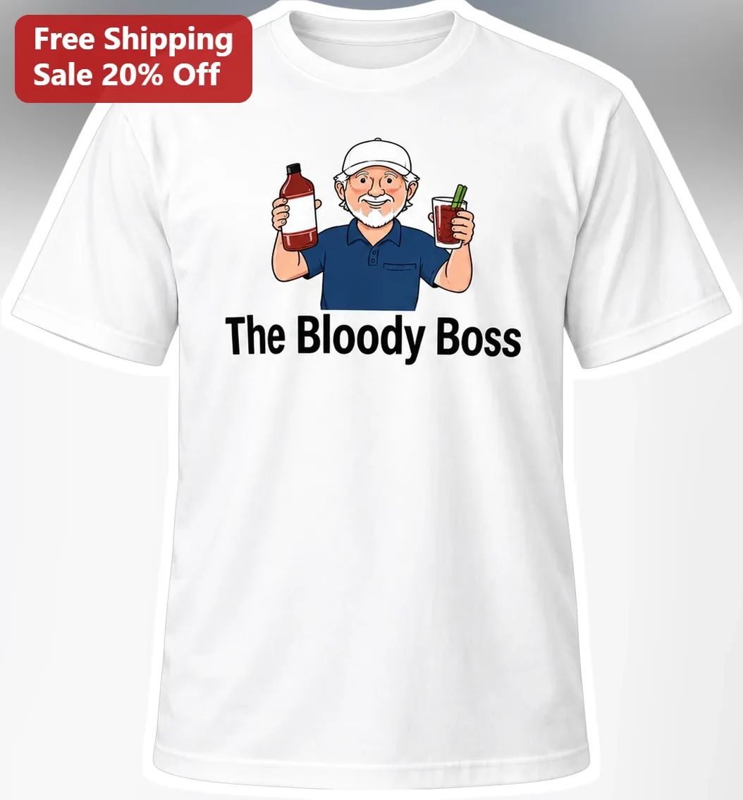 The Bloody Boss Tee Original Dark Comedy Horror Graphic Shirt for Men Women
