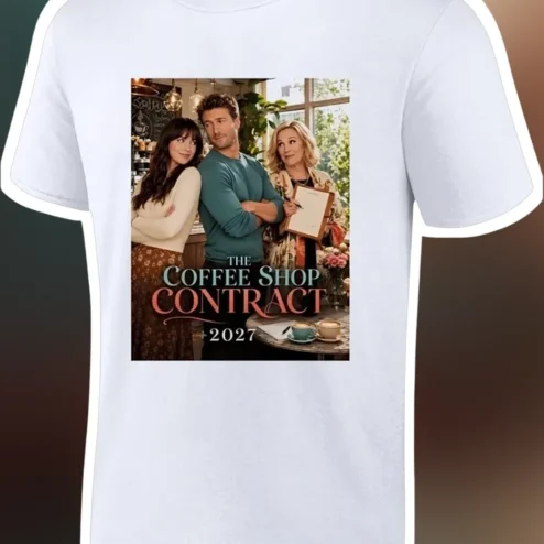 The Coffee Shop Contract Tee Funny Barista Humor Graphic T-Shirt Gift for Coffee Lovers