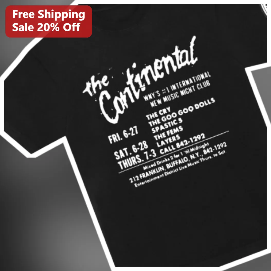 The Continental Tee Vintage Concert Poster Graphic T-Shirt for Music Fans