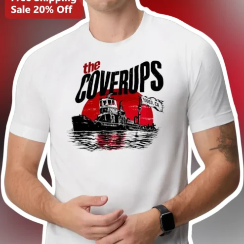 The Coverups Tee Green Day Side Project Band Merch Vintage Rock Graphic Shirt