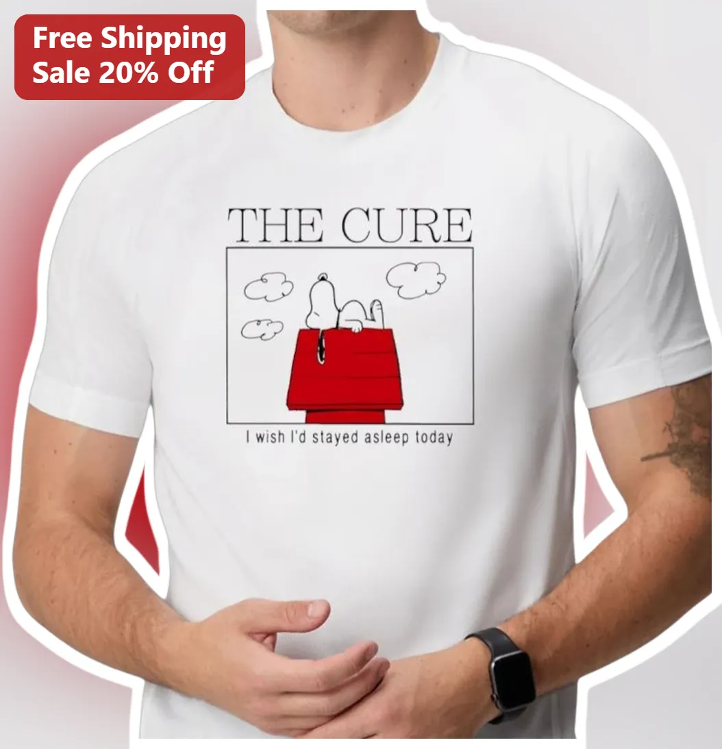 The Cure Vintage Snoopy Graphic Tee Retro Band Merch Shirt