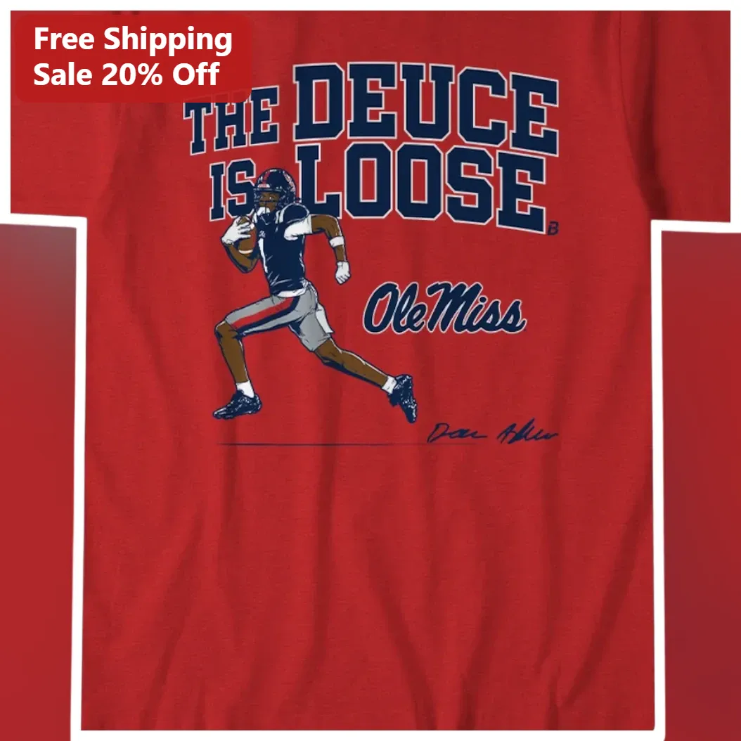 The Deuce Is Loose Ole Miss Eli Manning Signature Graphic Tee College Football Fan Gear