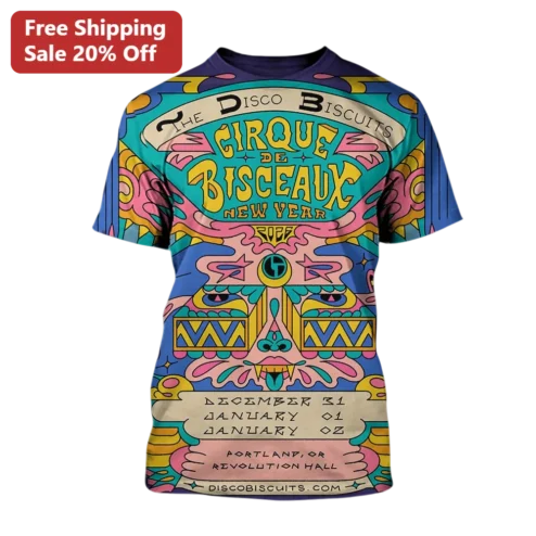 The Disco Biscuits Cirque de Bisceaux Psychedelic Jam Band Tee