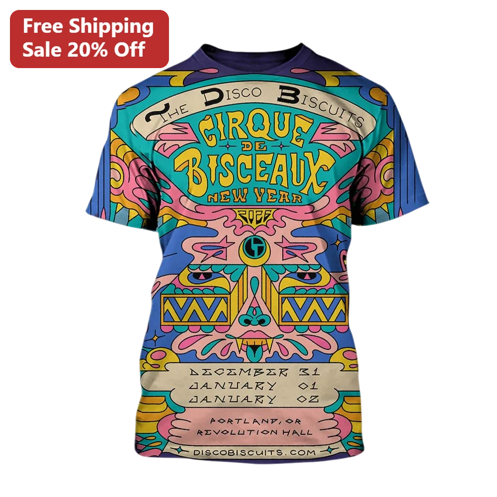 The Disco Biscuits Cirque de Bisceaux Psychedelic Jam Band Tee