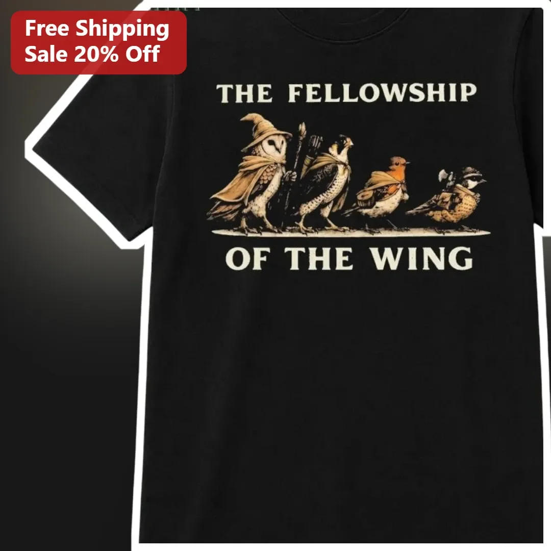 The Fellowship of the Wing Tee Lord of the Rings Parody Funny Bird Shirt Gift for Fantasy Fans