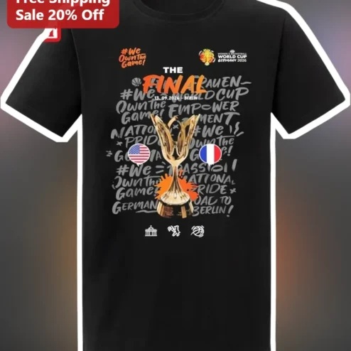 THE FINAL Tee Basketball World Cup Championship Graphic T-Shirt
