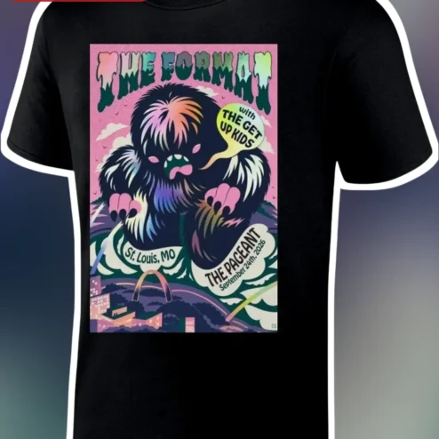 The Format Band Graphic Tee with The Get Up Kids Indie Rock Merch
