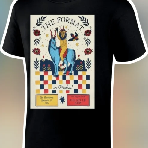 The Format Band Vintage Psychedelic Concert Poster Graphic Tee