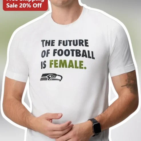 The Future Of Football Is Female Graphic Tee Women's NFL Fan Shirt