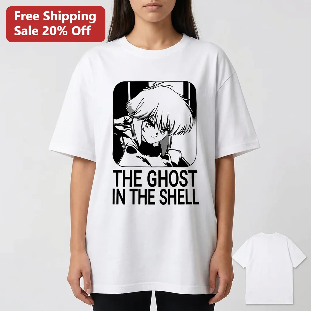 The Ghost in the Shell Tee Motoko Kusanagi Manga Graphic Shirt, Vintage Anime Gift for Cyberpunk Fans