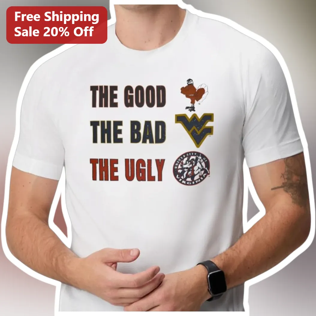 The Good The Bad The Ugly WVU Mountaineers Virginia Cavaliers Rivalry Tee