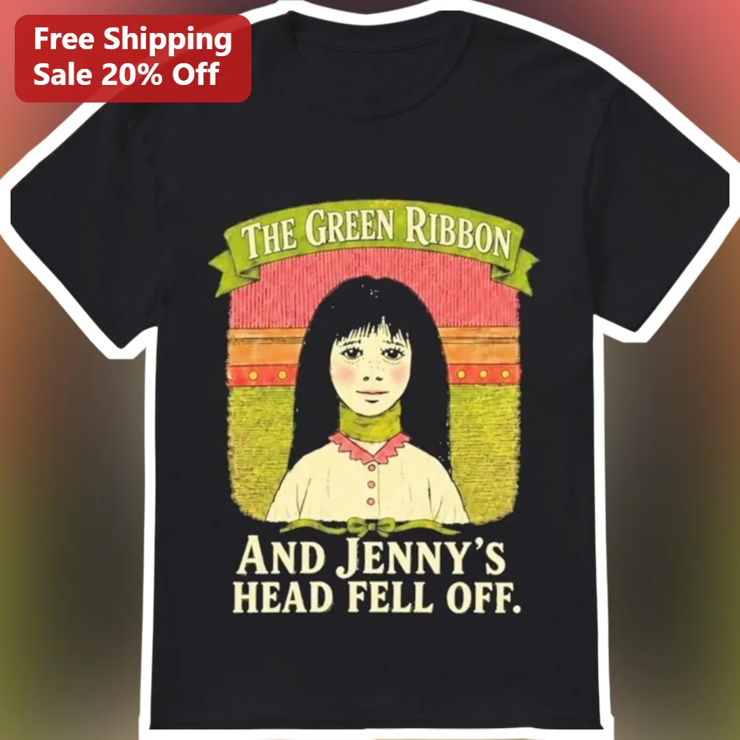 The Green Ribbon And Jenny'S Head Fell Off Tee Vintage Horror Nostalgia Shirt For Halloween