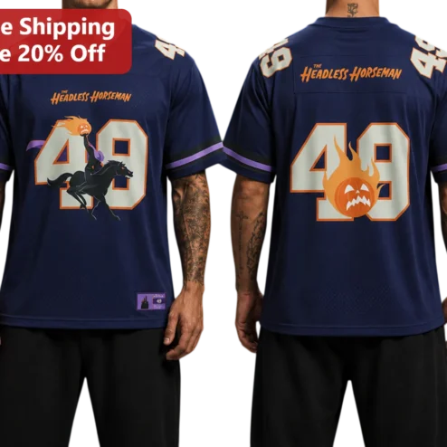 The Headless Horseman Jersey Halloween Sleepy Hollow Fan Gift for Men Adults