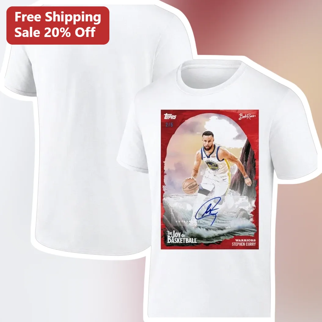 The Joy of Basketball Tee Stephen Curry Trading Card Style NBA Fan Gift