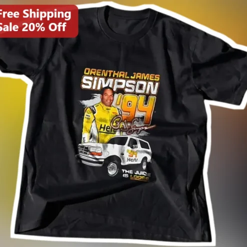 The Juice Is Loose Orenthal James Simpson Football Tee Vintage Sports Memorabilia Gift