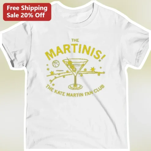 The Kate Martin Fan Club Tee The Martinis WNBA Chicago Sky Basketball Graphic Shirt