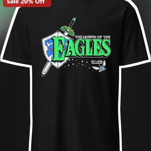 The Legend of the Eagles Hey Listen Dickhead Navi Zelda Parody Graphic Tee