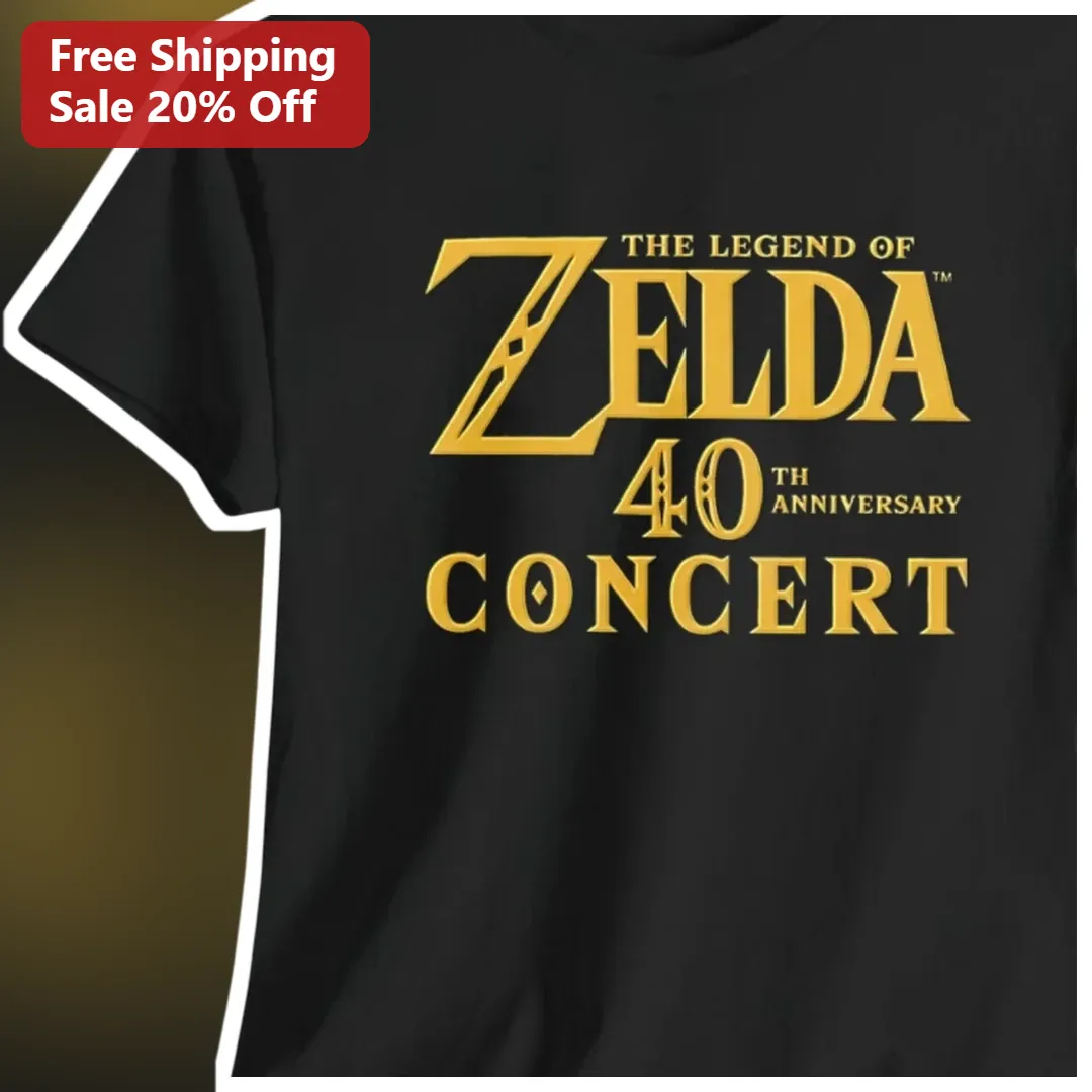The Legend of Zelda 40th Anniversary Concert Tee Nintendo Fan Gift