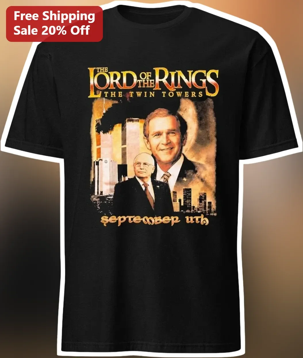 The Lord of the Rings The Twin Towers September 11th Graphic Tee available at our Chicago, Illinois warehouse