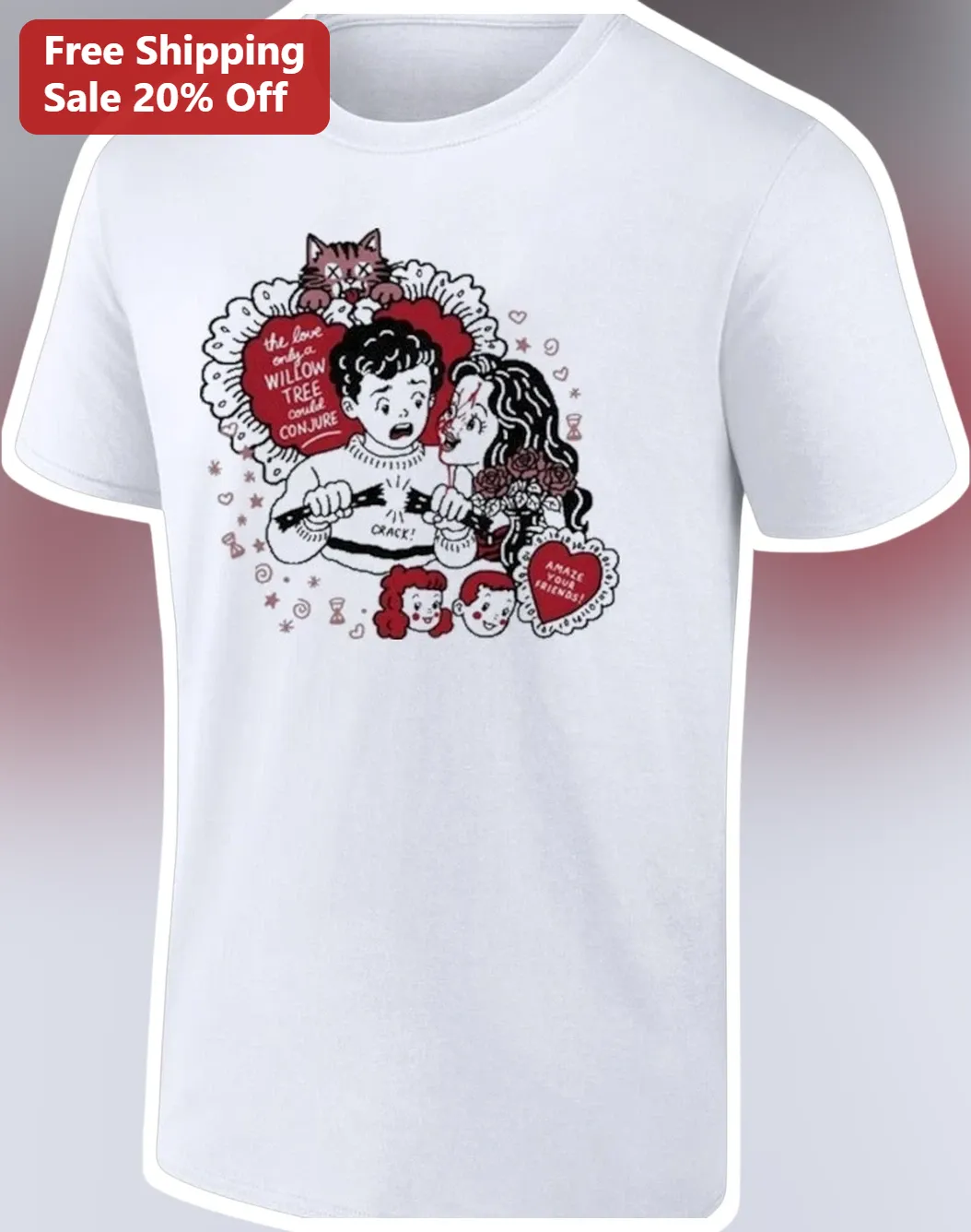 The Love Only A Willow Tree Could Conjure Tee Amaze Your Friends Vintage Graphic Shirt
