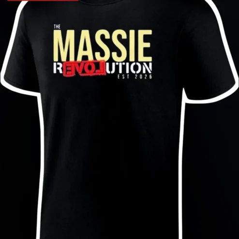 The Massie Revolution Est 2026 Graphic Tee Bold Typography Apparel