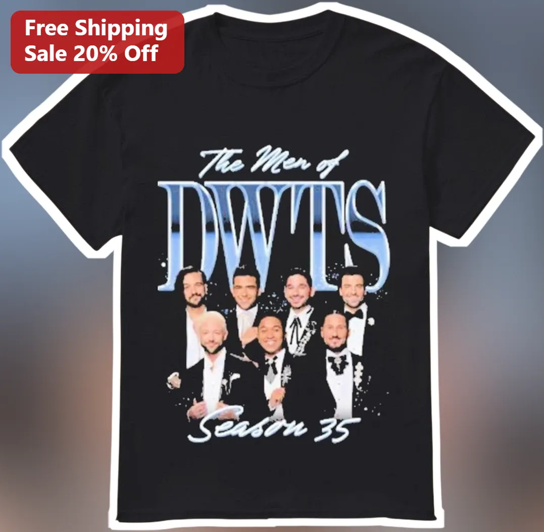 The Men of DWTS Season 35 Tee Dancing with the Stars Cast Graphic Shirt