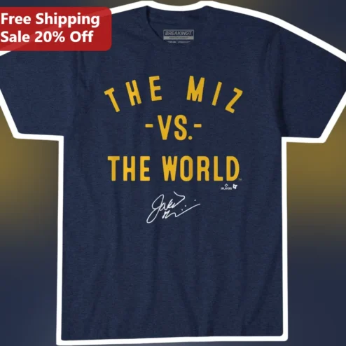 The Miz -VS- The World Graphic Tee WWE Superstar Fan Gift