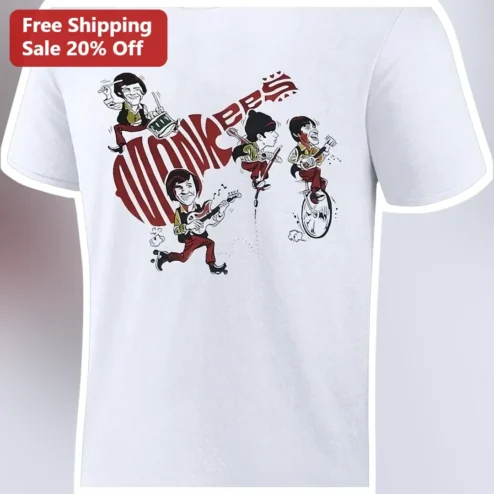 The Monkees Retro Pop Art Band Graphic Tee