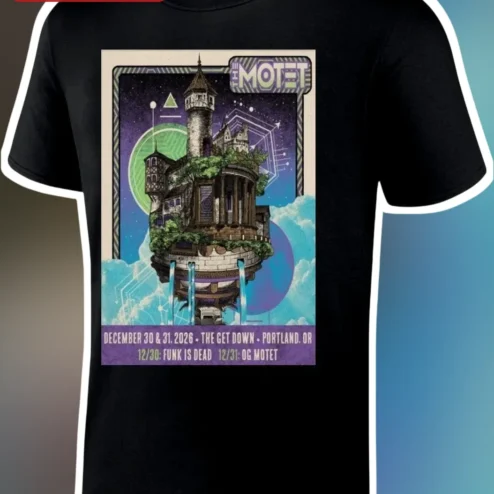 The Motet Portland NYE Funk is Dead OG Motet Graphic Tee