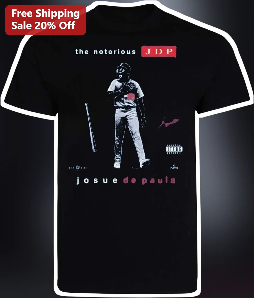 The Notorious JDP Josue De Paula Baseball Fan Tee
