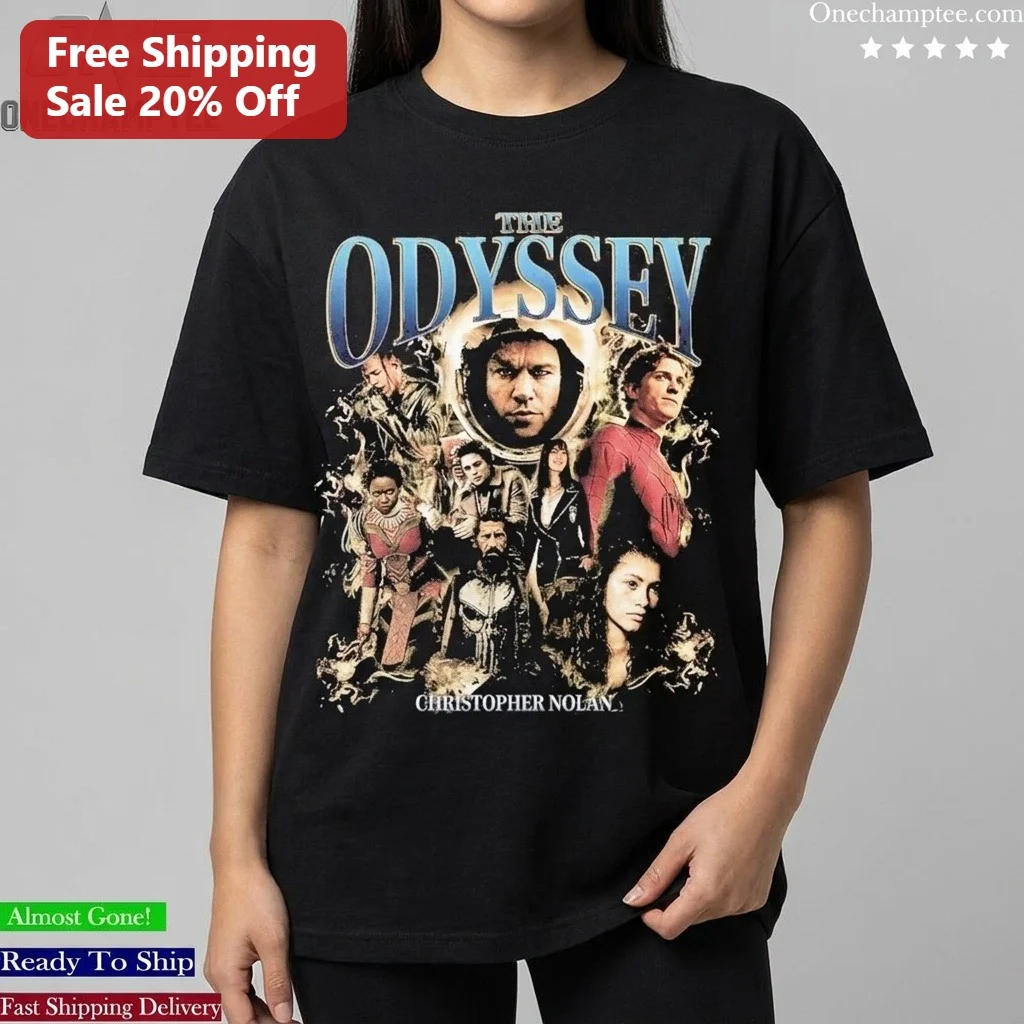 The Odyssey Christopher Nolan Movie Cast Tee Matt Damon Odysseus Fan Shirt