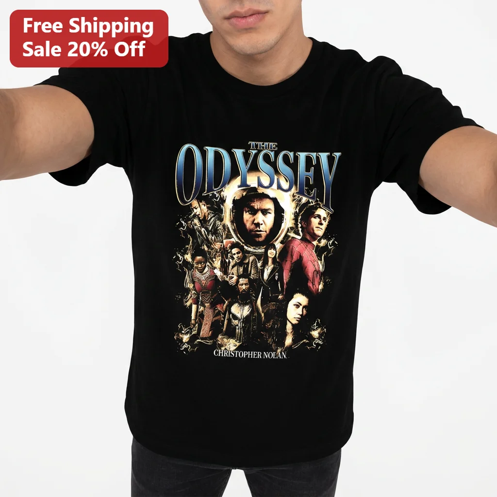 The Odyssey Christopher Nolan Movie Poster Tee Epic Greek Mythology Film Graphic Shirt Gift for Movie Buffs