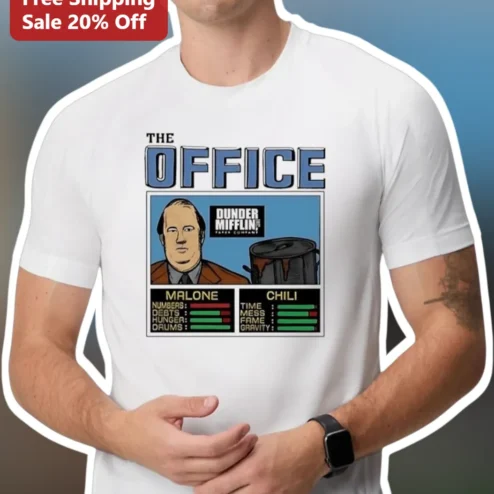 The Office Dunder Mifflin Paper Company Kevin Malone Chili Graphic Tee