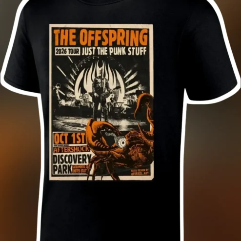 The Offspring Just The Punk Stuff Vintage Concert Poster Graphic Tee