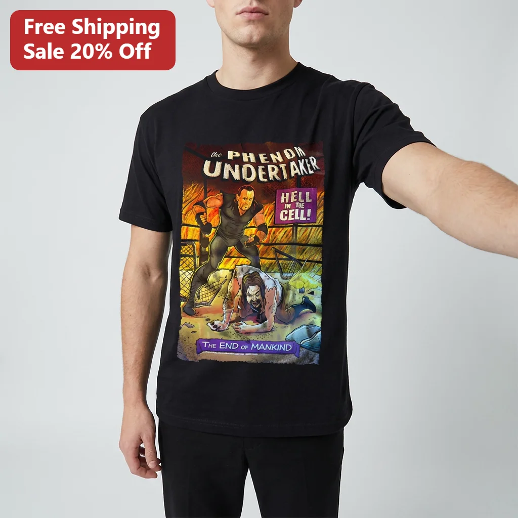 The Phenom Undertaker Hell In The Cell The End of Mankind Tee Vintage WWE Wrestling Graphic Gift for Fans
