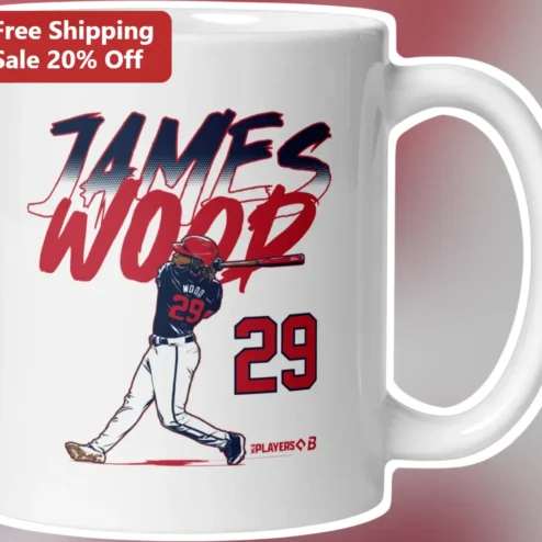 THE PLAYERS' B Mug Baseball James Wood Personalized Coffee Cup Gift for Fans