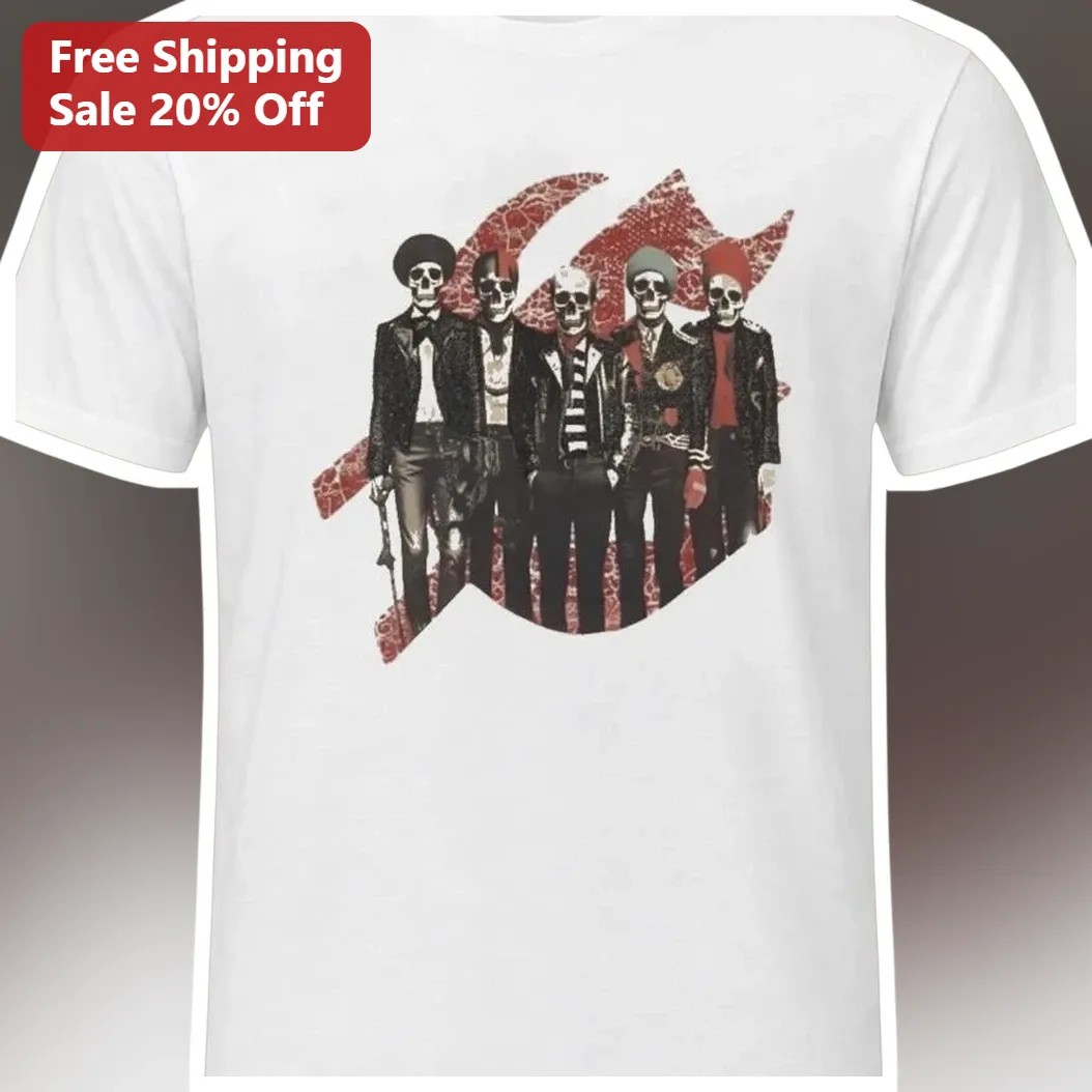 The Rolling Stones Vintage Skeleton Band Graphic Tee Classic Rock Merch Gift for Men