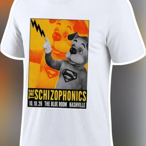 The Schizophonics Tee 10.10.26 The Blue Room Nashville Concert Graphic Shirt