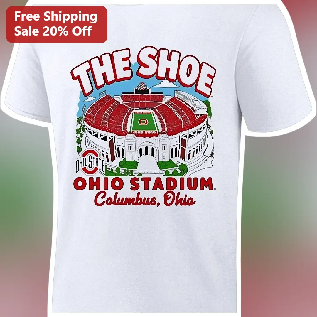 The Shoe Ohio Stadium Tee Columbus Ohio Buckeye Fan Vintage Graphic Shirt