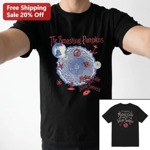 The Smashing Pumpkins Mellon Collie and the Infinite Sadness Tee Vintage 90s Alternative Rock Band Graphic Shirt