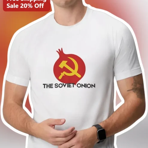The Soviet Onion Tee Funny Political Satire Graphic T-Shirt for History Buffs and Comedy Fans