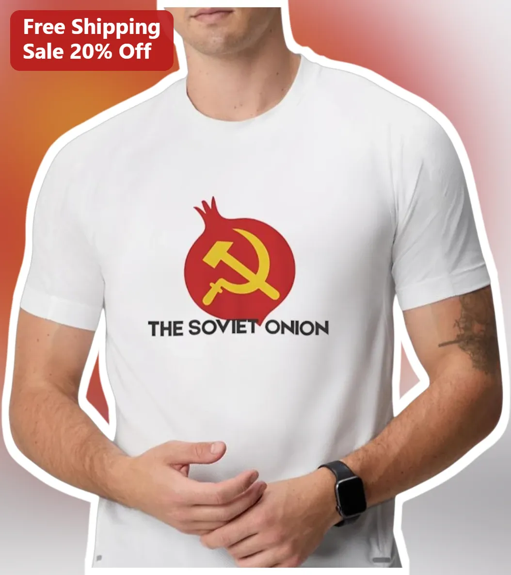 The Soviet Onion Tee Funny Political Satire Graphic T-Shirt for History Buffs and Comedy Fans
