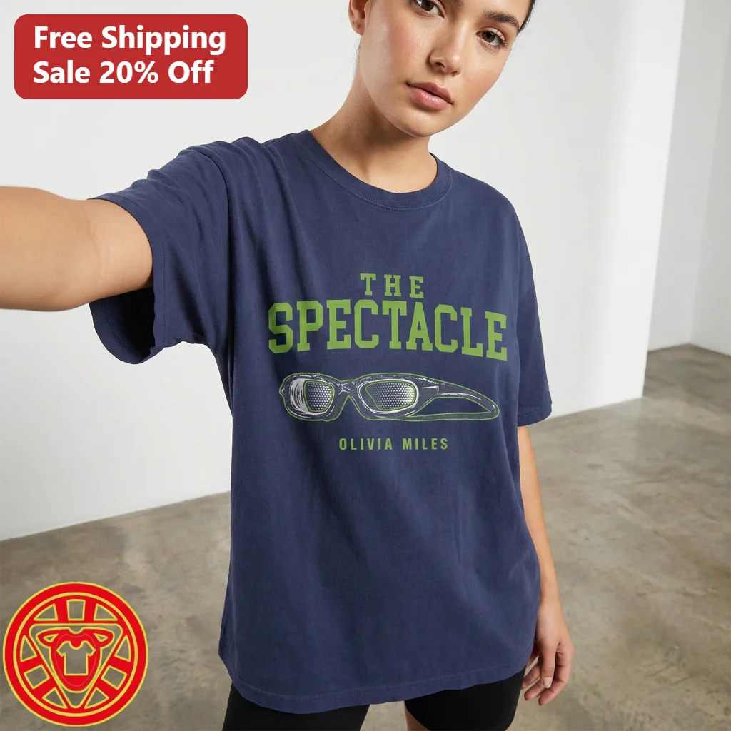 The Spectacle Olivia Miles Tee Women's Basketball Fan Shirt Varsity Sunglasses Graphic Gift for Sports Fans