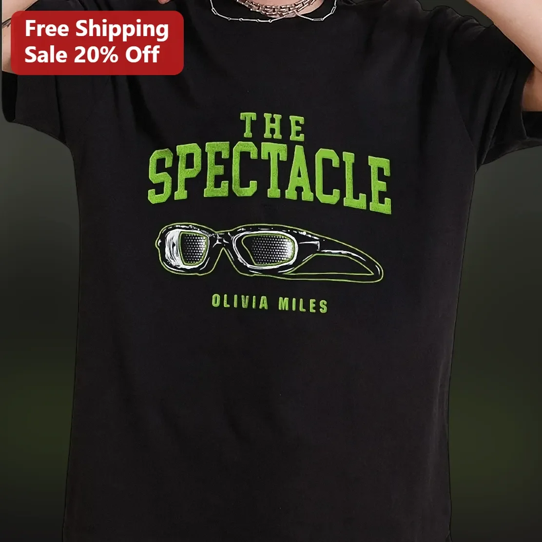 The Spectacle Retro Glasses Graphic Tee Personalized Optometry Gift