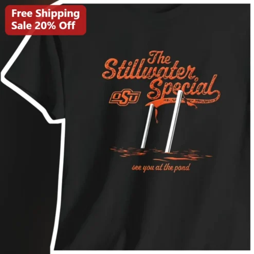 The Stillwater Special See You At The Pond Tee Vintage OSU Cowboys Graphic Shirt